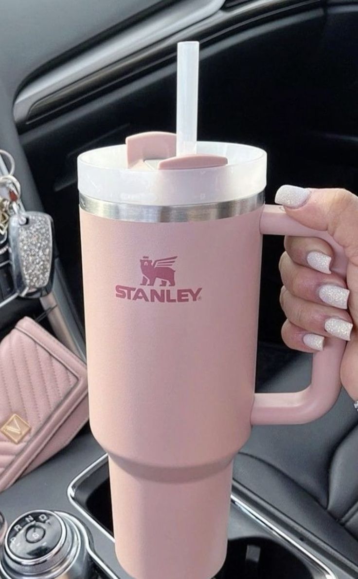 Stanley Quencher H2.0 FlowState™ Tumbler |40 oz| Cherry Blossom( Imported Premium Quality )