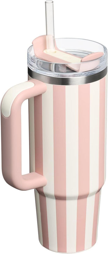 Stanley Quencher H2.0 FlowState™ Tumbler |40 oz| Peach Whip Cabana Gloss(Premium Quality Imported)