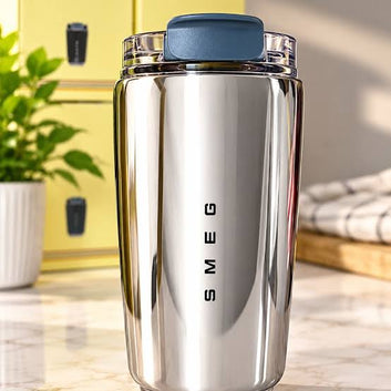SMEG | Insulated Coffee Cup | 240ml | Silver