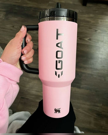 THE MESSI X STANLEY |FLIP STRAW|NON SPILL|PROTOUR QUENCHER TUMBLER 40 Oz(Imported Premium Quality)