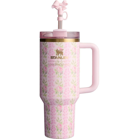 STANLEY x LOVESHACKFANCY 40 oz PINK BLOOMING HEIRLOOM QUENCHER