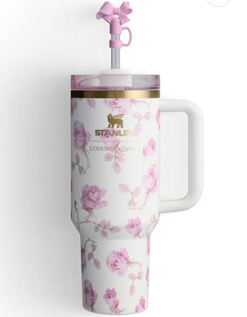 The Stanley X LoveShackFancy |40 oz| Ribbon Rosa(Imported Premium Quality GiftBox dust bag included)