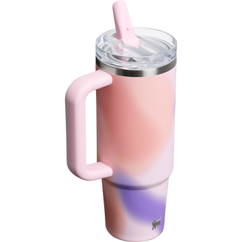 The Quencher ProTour Flip Straw Tumbler | 40 OZ | Rose Petal Motion (Imported Premium Quality)