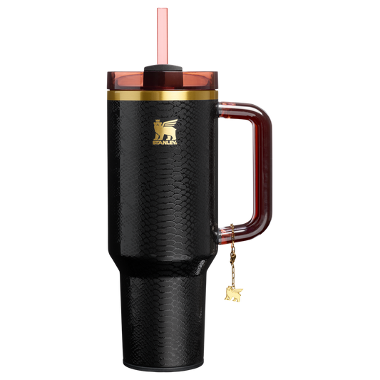 The Quencher® H2.0 FlowState™ Tumbler: Black Snakeskin