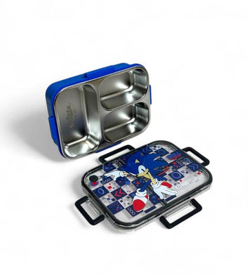Smiggle Sonic The Hedgehog 3 Portion Stainless Steel Lunch Box – Leak Proof, 750ml (Original)