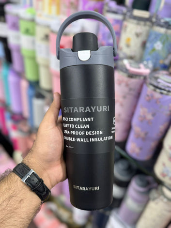 Sitarayuri 30oz New tumbler with handle and lock