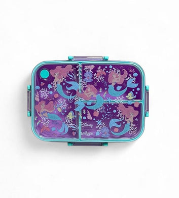 Mermaid Theme 3 Portion Lunch Box – 1200ml Leak-Proof, BPA Free Kids Lunch Box