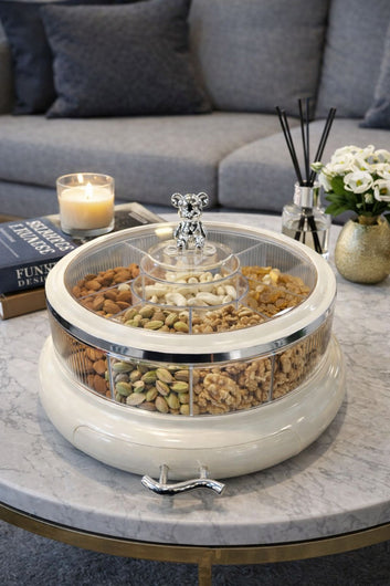 New Nordic Style Bear Knob Dry Fruit Bowl  ( Premium Quality)