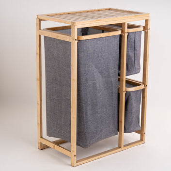 3 Tier Bamboo Laundry Basket