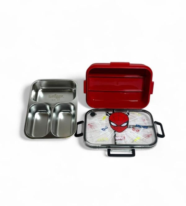Smiggle Hello Kitty 3 Portion Stainless Steel Lunch Box – Leak Proof, 750ml (Original)
