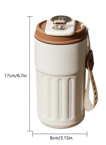 Temperature control display 400ml coffee tumbler ( insulated)