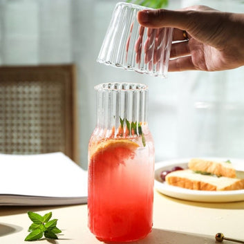 Glass Carafe Tumbler 2 pcs