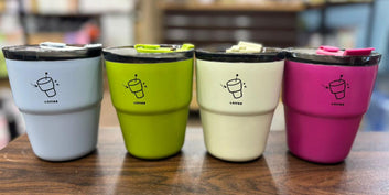 New Korean style coffee cup with steel straw 480ml