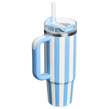 Stanley Quencher H2.0 FlowState™ Tumbler |40 Oz| Cornflour Cabana Gloss  (Premium Quality)