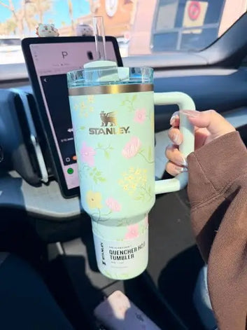Stanley Quencher H2.0 Flowstate™ Tumbler | 40 Oz | Spring Blossoms