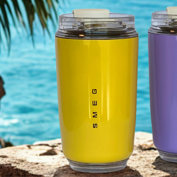 Smeg Insulated Coffee Mug | 280 ml | Yellow