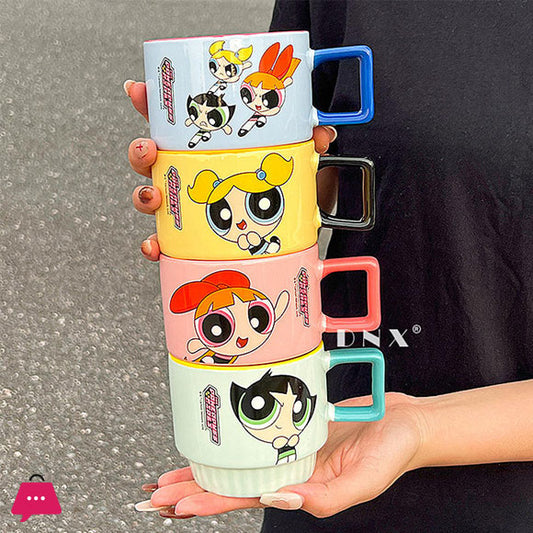 Power Puff Girls | Ceramic Bowl Set | ( 4 In One Packaging )