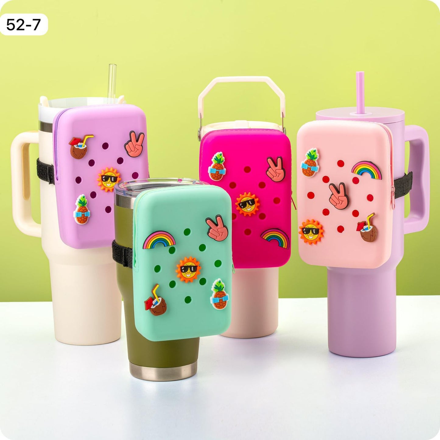 Stanley silicone stud bag with 5 charms