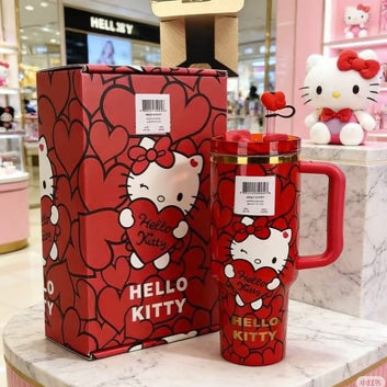 Stanley Quencher H2.0 FlowState™ Tumbler| 40 Oz | Hello Kitty ( Gift Box Packaging )