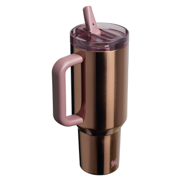 The Quencher ProTour FlipStraw Tumbler | LeakProof |40 oz| Polished Rose Gold (Imported Premium Quality)