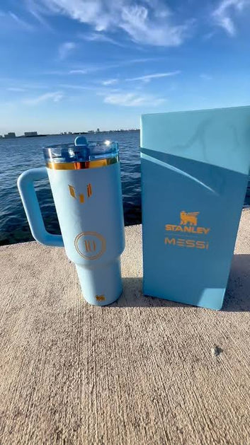 Messi x Stanley Protour FlipStraw Tumbler | 40 Oz | Goat Blue