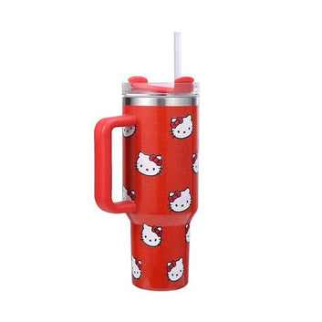 Stanley Quencher H2.0 FlowState™ Tumbler |40 Oz| Hello Kitty Gloss (Imported Premium Quality)