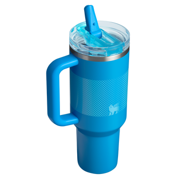 The Quencher ProTour Flip Straw | 40 Oz | Leakproof | Azure Fade (Premium Quality)