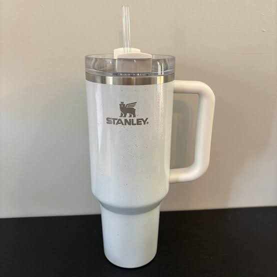 Stanley Quencher H2.0 FlowState™ Tumbler|40 Oz| Pearl White Shimmer(Imported Premium Quality)