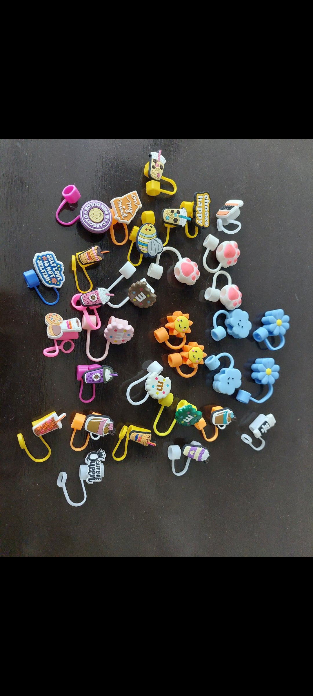 Silicone straw stoppers