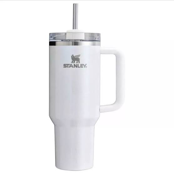 Stanley Quencher H2.0 FlowState™ Tumbler|40 Oz| Pearl White Shimmer(Imported Premium Quality)
