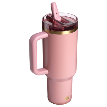 The Quencher ProTour FlipStraw Tumbler | LeakProof |40oz| Antique Pink (Imported Premium Quality)
