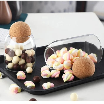 Ball Cork Glass (Jar set of 3)