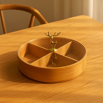 Bamboo Snack Storage Box